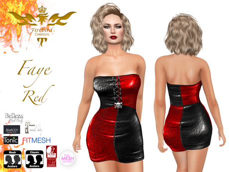 Second Life Marketplace - Firebird Faye Red